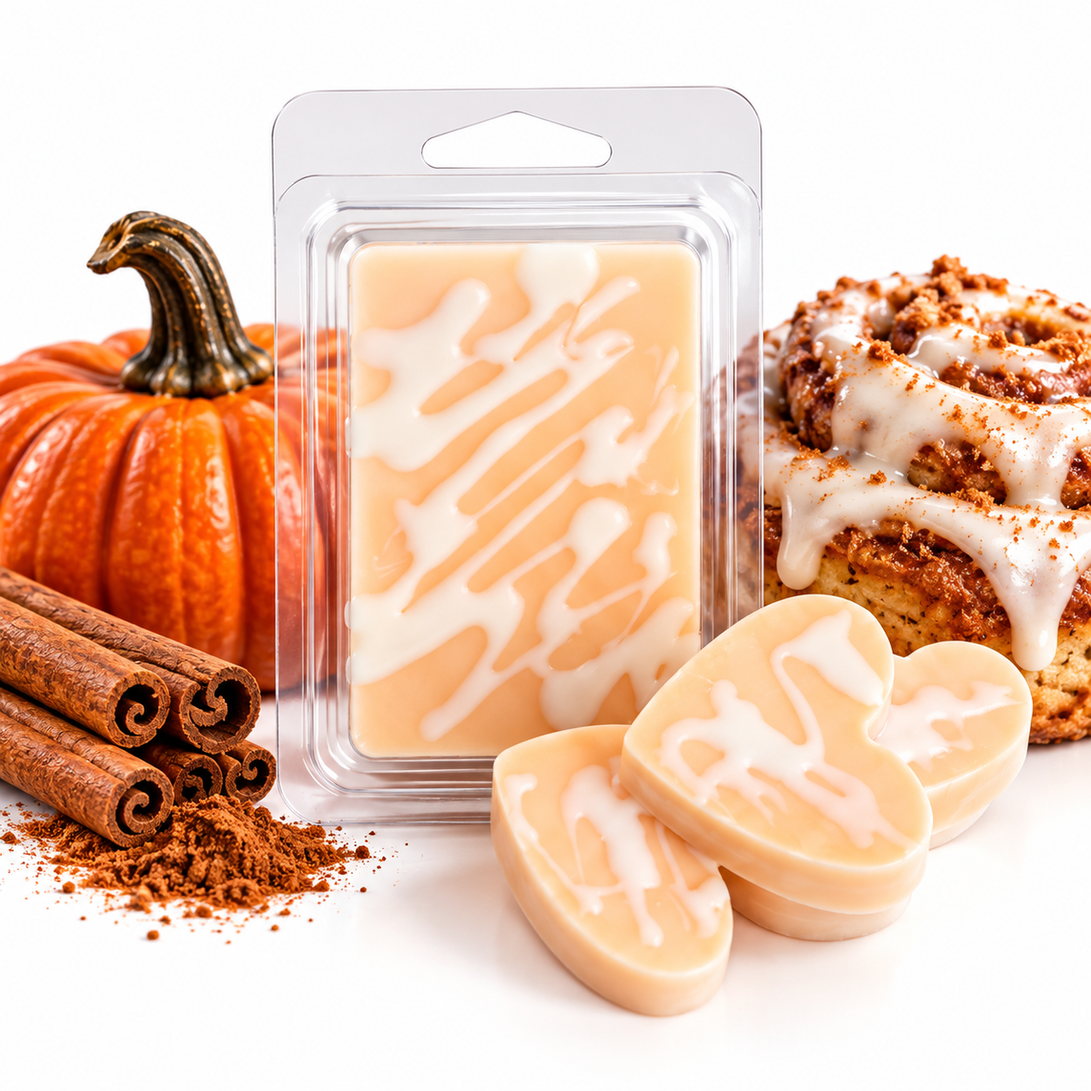 Pumpkin Cinnamon Bun Wax Melts – Cozy Fall Scent