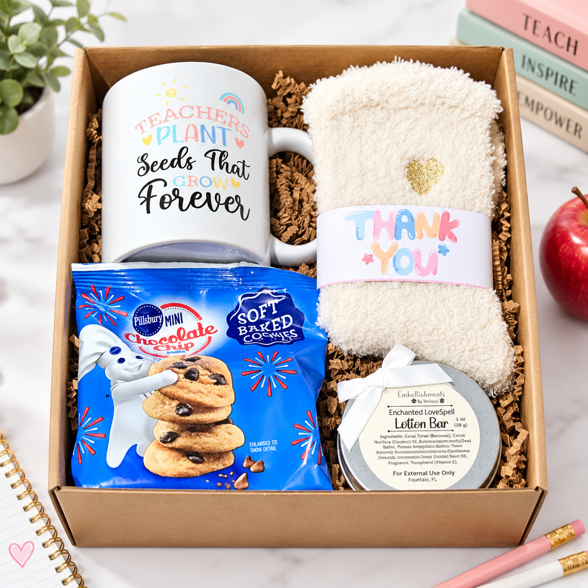 Teacher Appreciation Gift Box Thoughtful Thank You Gift Set for Teachers