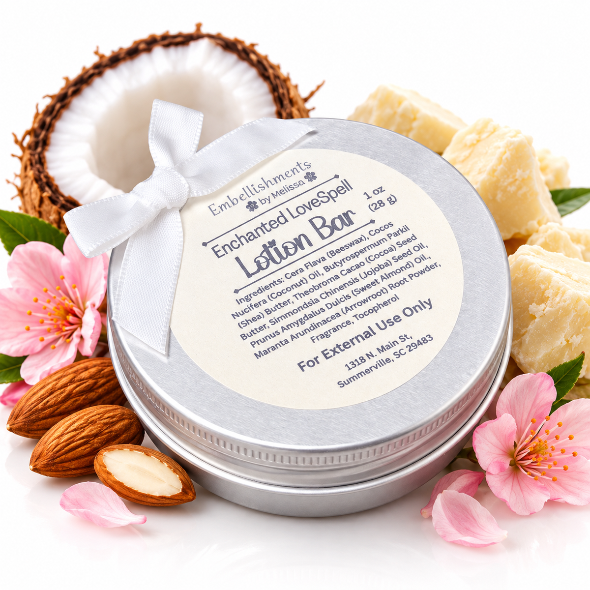 Solid Lotion Bar – Fun & Thoughtful Skincare Gift 1 oz (Scent: Enchanted LoveSpell)