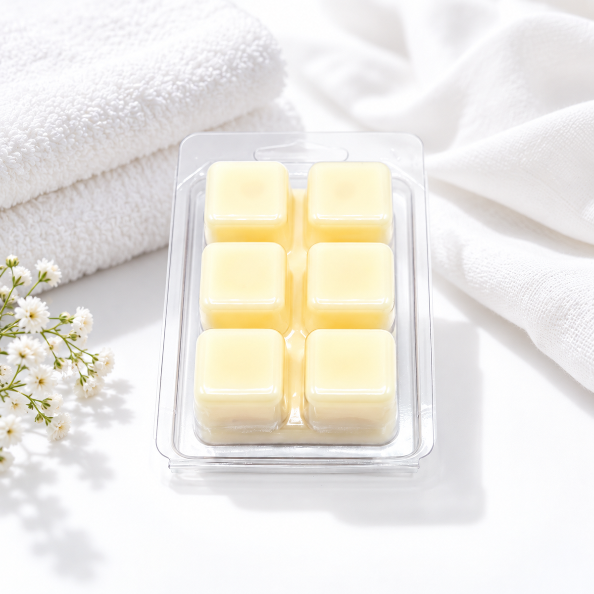 Fresh Linen Soy Wax Melts – Clean Cotton Scent, Natural Soy Home Fragrance 2.25 oz (64 g)