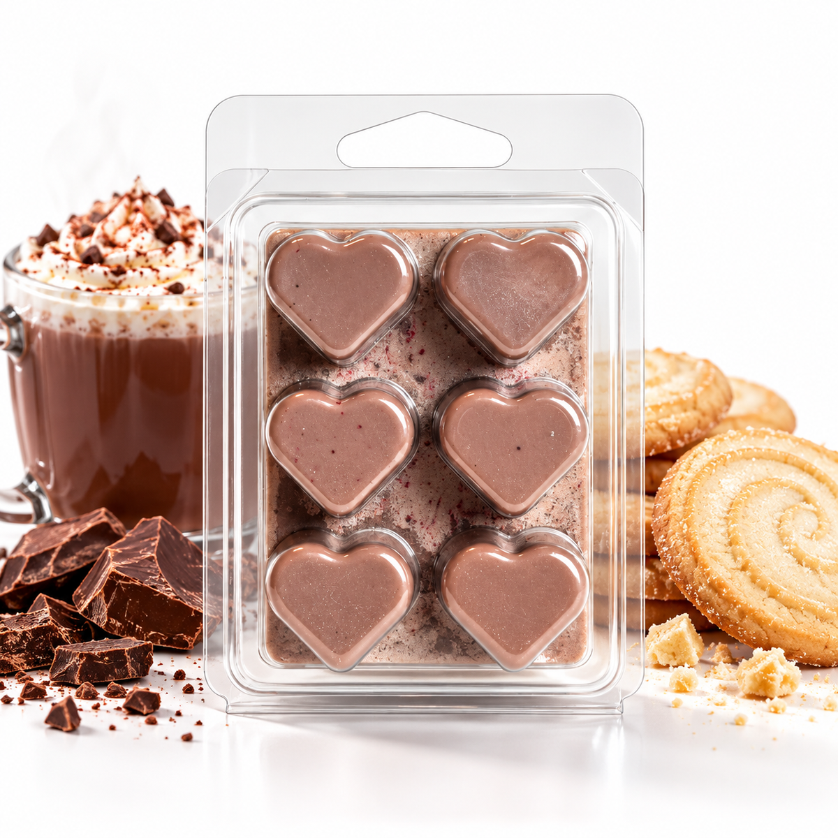 Hot Cocoa & Butter Cookie Soy Wax Melts | Cozy Dessert Scent 2.25 oz (64 g)