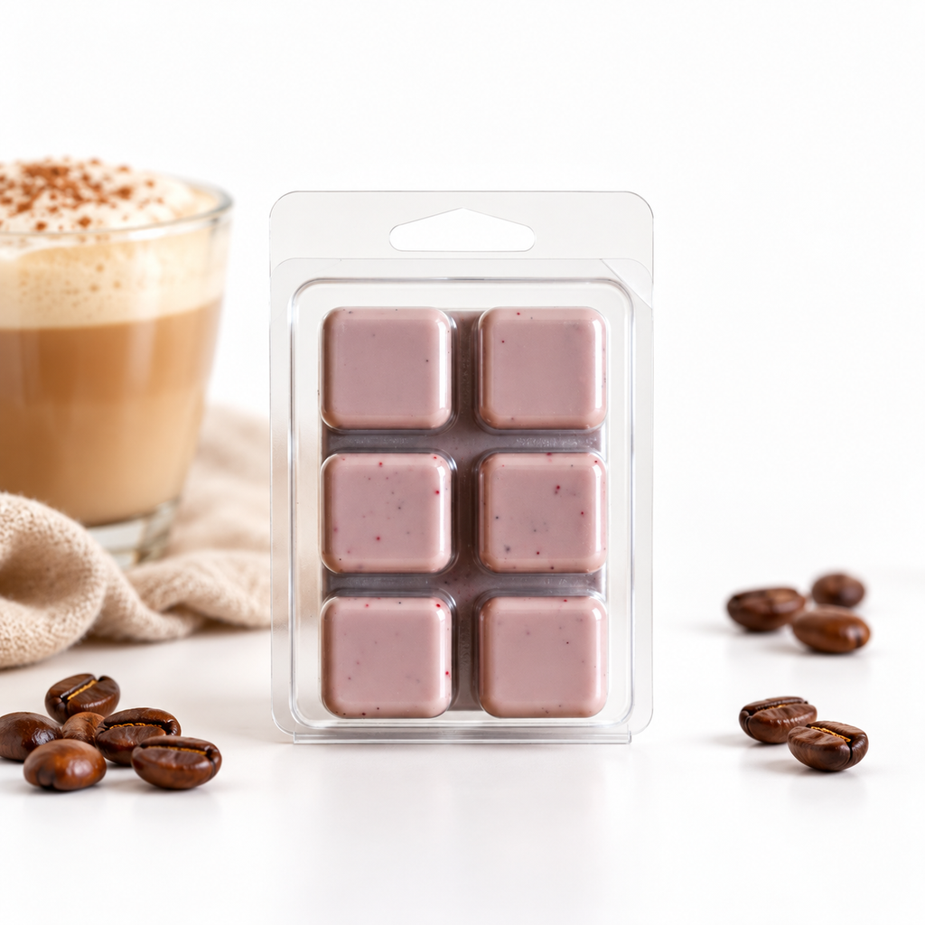 Caffè Latte Soy Wax Melts – Coffee Scented, Hand-Poured, Long-Lasting Aroma